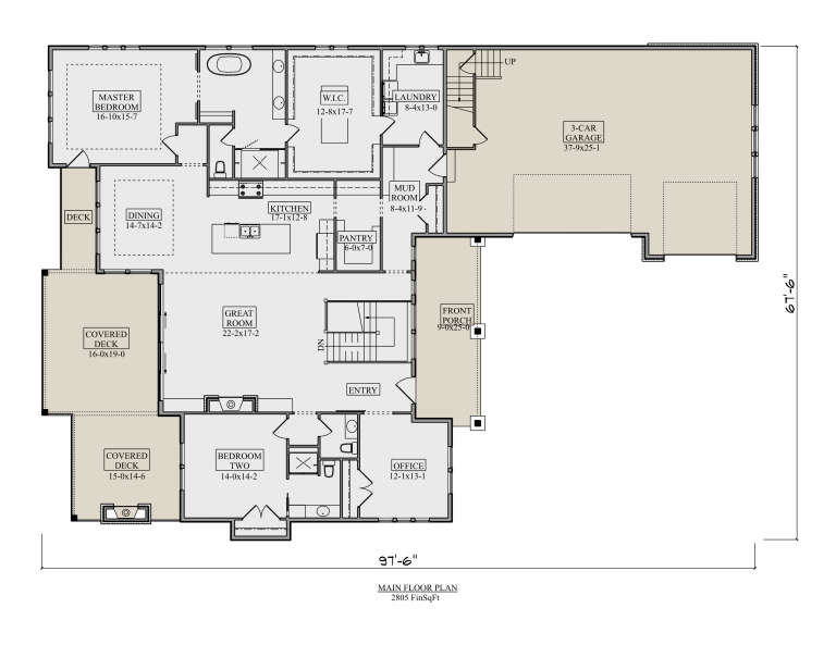 House Plan House Plan #33034 Drawing 1