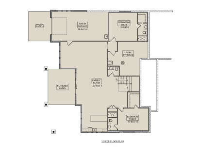 Basement for House Plan #5631-00263