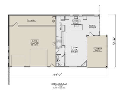 Main Floor  for House Plan #5631-00264