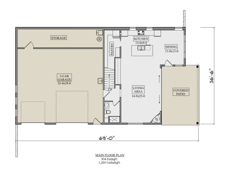 House Plan House Plan #33035 Drawing 1