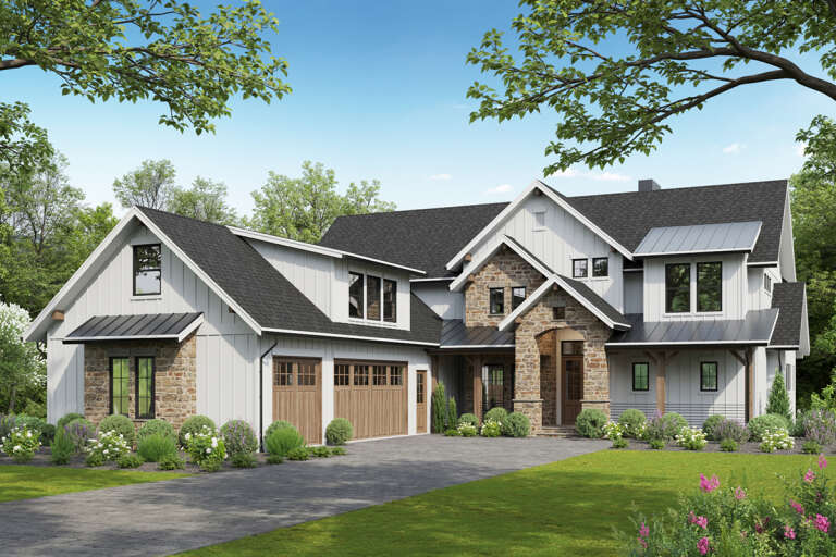 House Plan House Plan #33036 Angled Front Elevation