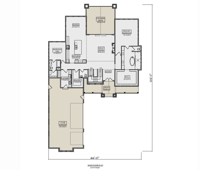 House Plan House Plan #33036 Drawing 1