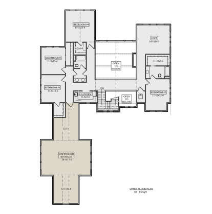 Second Floor for House Plan #5631-00265