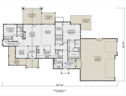 Main Floor  for House Plan #5631-00266