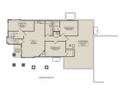 Basement for House Plan #5631-00266