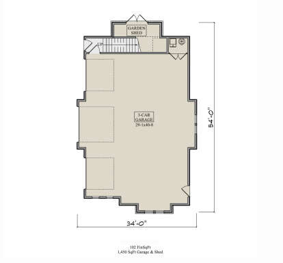 Garage Floor for House Plan #5631-00267