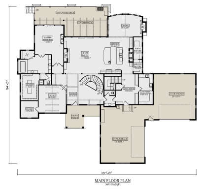 Main Floor  for House Plan #5631-00268