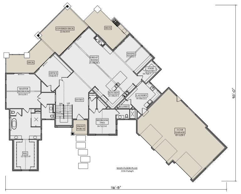 House Plan House Plan #33040 Drawing 1