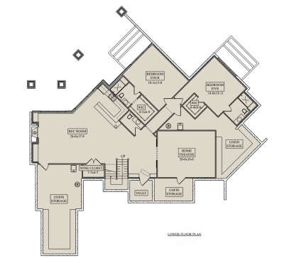 Basement for House Plan #5631-00269