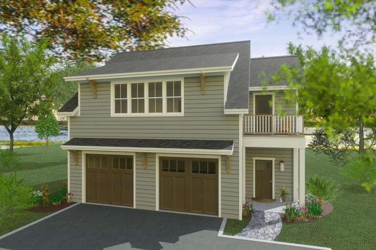 House Plan House Plan #33041 Angled Front Elevation