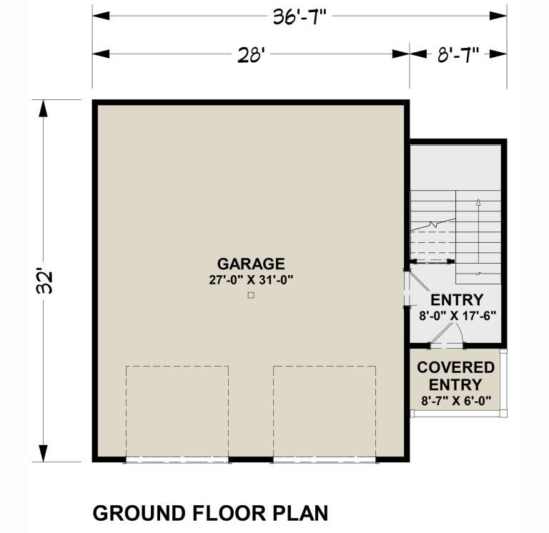 House Plan House Plan #33041 Drawing 1