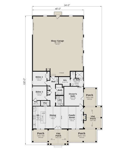 Main Floor  for House Plan #009-00444