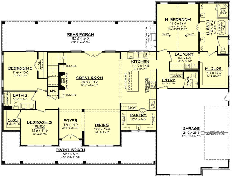 House Plan House Plan #33044 Drawing 1