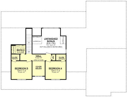 Second Floor for House Plan #041-00391