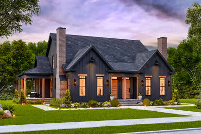 Modern Farmhouse House Plan #699-00405 Elevation Photo