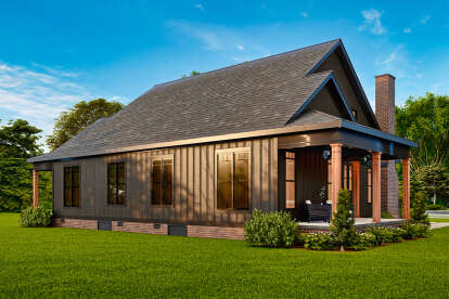 Modern Farmhouse House Plan #699-00405 Elevation Photo