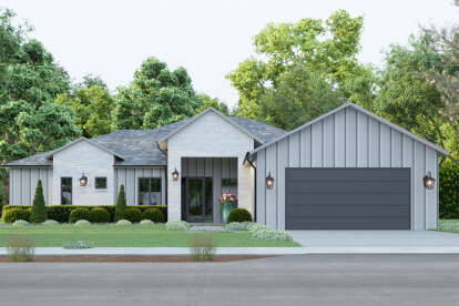 Modern House Plan #4100-00001 Elevation Photo