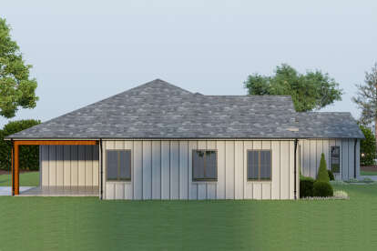 Modern House Plan #4100-00001 Elevation Photo