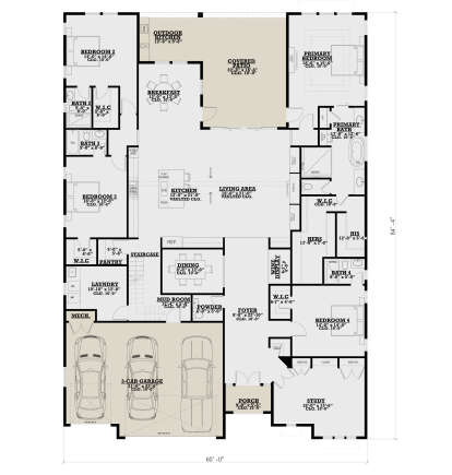 Main Floor  for House Plan #4100-00002
