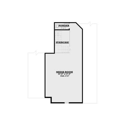Media Room for House Plan #4100-00002