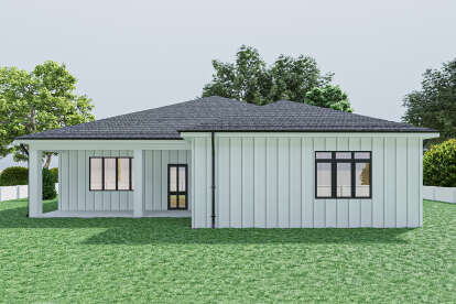 Modern Farmhouse House Plan #4100-00003 Elevation Photo