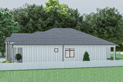 Modern Farmhouse House Plan #4100-00003 Elevation Photo