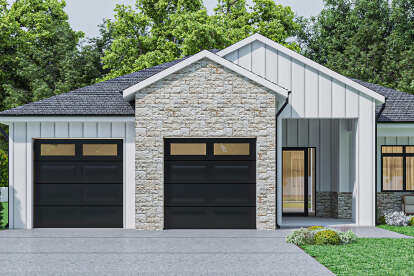 Modern Farmhouse House Plan #4100-00003 Elevation Photo