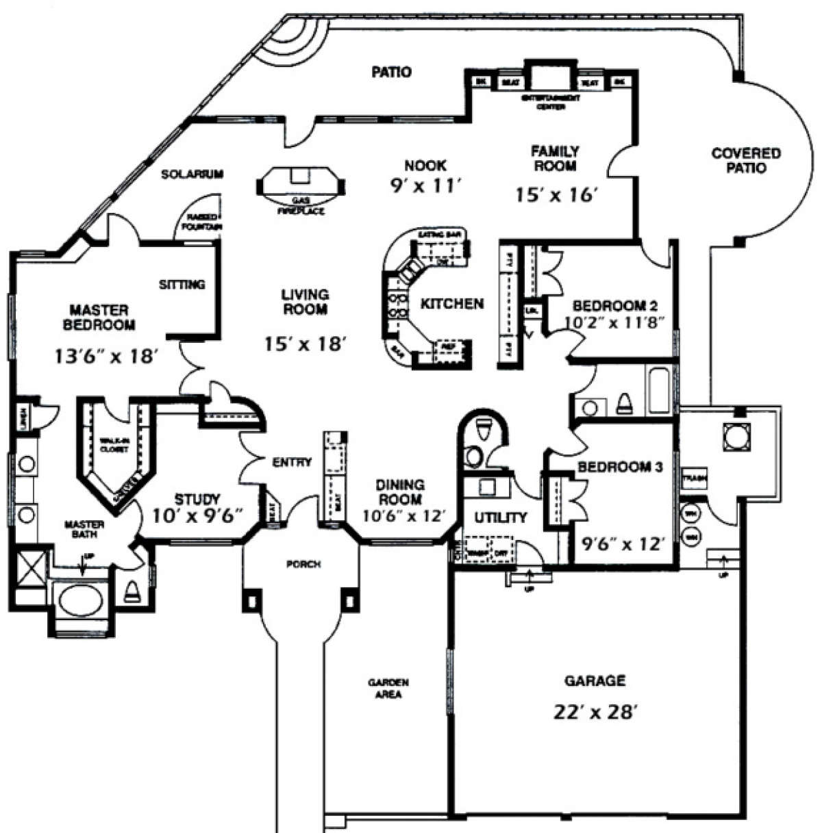 Floorplan 1 for House Plan #192-00010