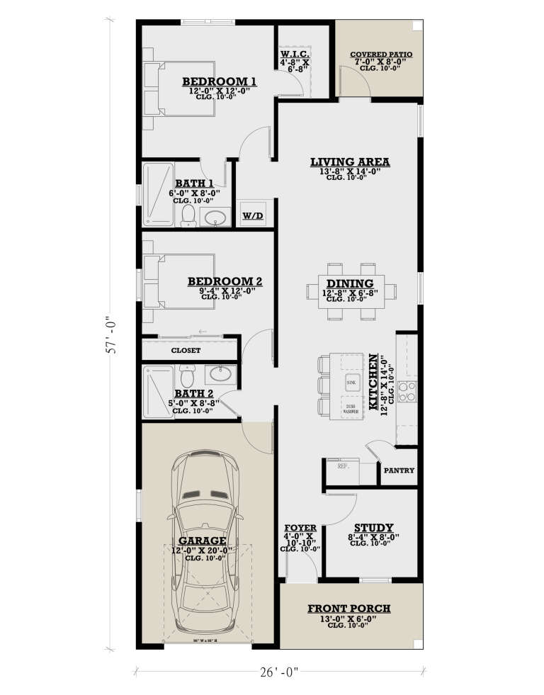 House Plan House Plan #33050 Drawing 1