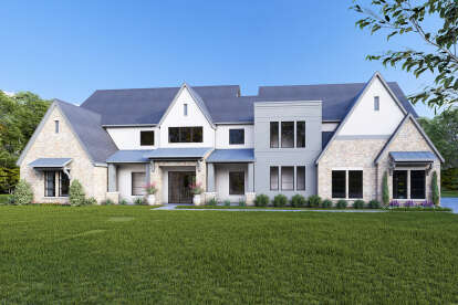 Modern Transitional House Plan #3570-00003 Elevation Photo