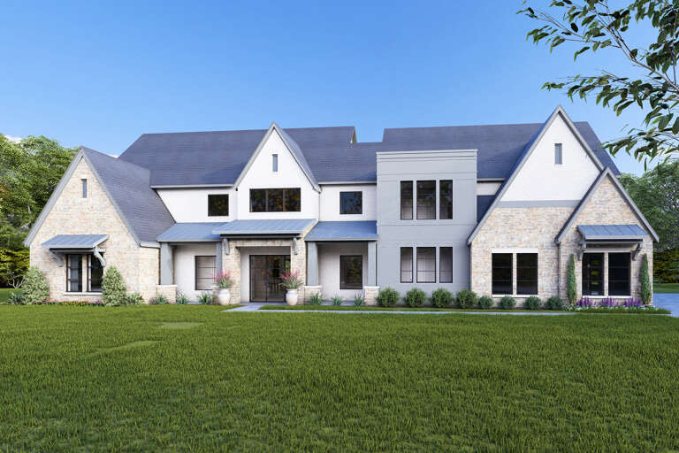 House Plan House Plan #33052 Angled Front Elevation 