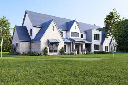 Modern Transitional House Plan #3570-00003 Elevation Photo