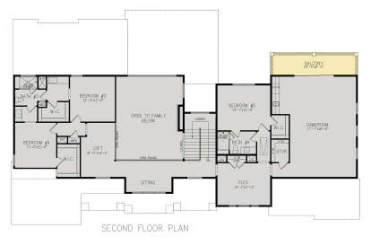 Second Floor for House Plan #3570-00003