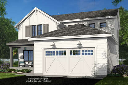 Modern Farmhouse House Plan #098-00527 Elevation Photo