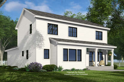 Modern Farmhouse House Plan #098-00527 Elevation Photo