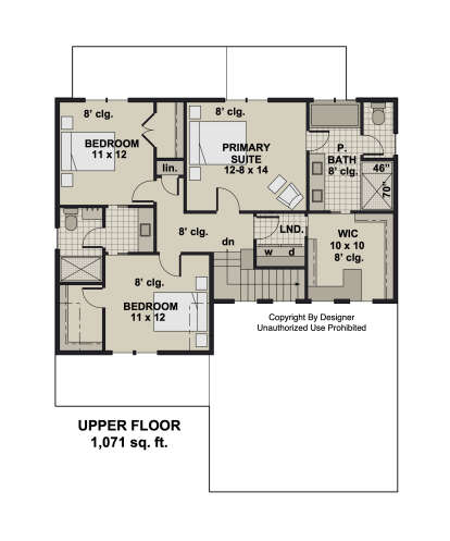 Second Floor for House Plan #098-00527
