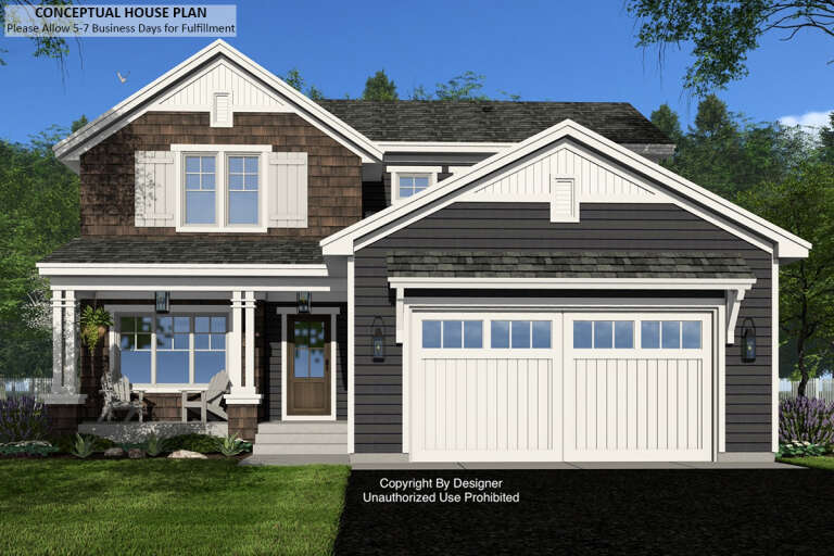 House Plan House Plan #33054 Front Elevation 
