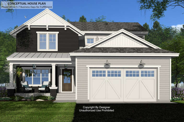 House Plan House Plan #33055 Front Elevation 