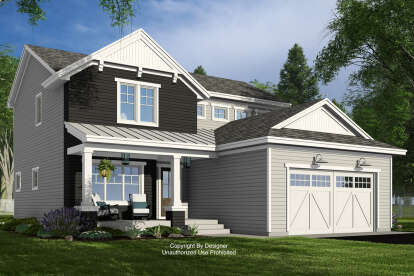 Craftsman House Plan #098-00529 Elevation Photo