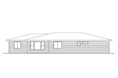 Ranch House Plan #035-01139 Elevation Photo