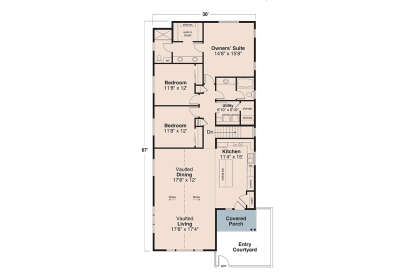 Main Floor  for House Plan #035-01140