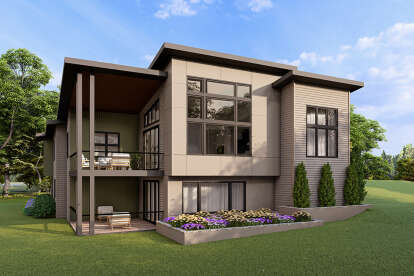 Contemporary House Plan #035-01142 Elevation Photo
