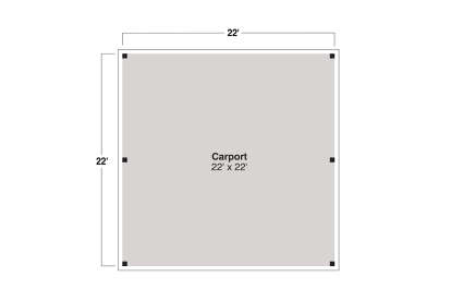 Garage Floor for House Plan #035-01144