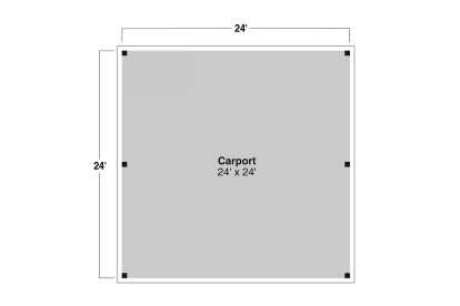 Garage Floor for House Plan #035-01145