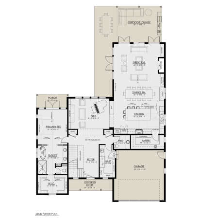 Main Floor  for House Plan #8937-00108