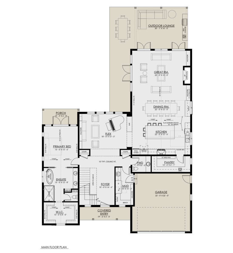 House Plan House Plan #33065 Drawing 1