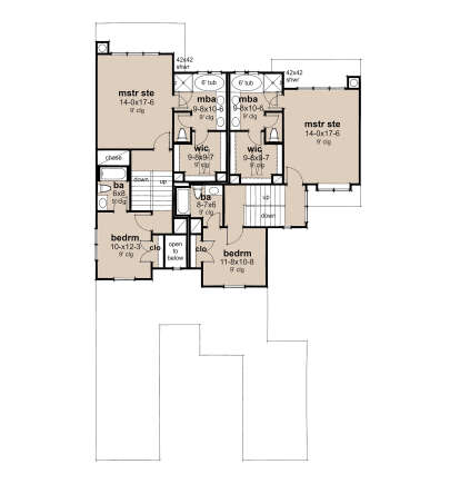 Second Floor for House Plan #9401-00128