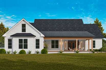 European House Plan #4195-00080 Elevation Photo