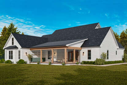 European House Plan #4195-00080 Elevation Photo