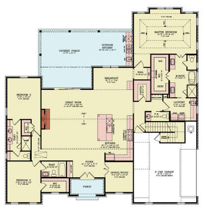 Main Floor  for House Plan #4195-00080